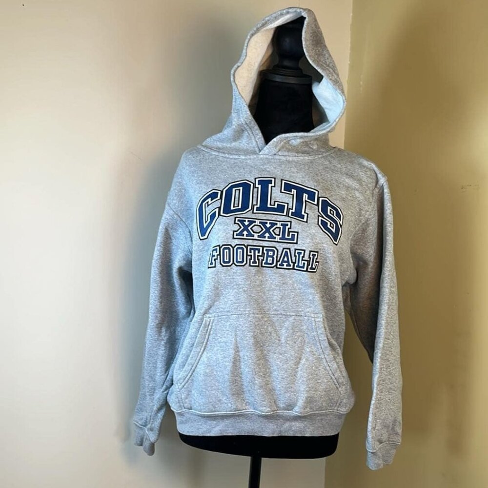NFL Team Apparel Women's XL Colts Football Hoodie Super Fan Gameโ Day Tail Gate
